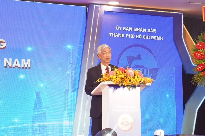 Ông Võ Văn Hoan, Phó Chủ tịch UBND TP HCM phát biểu tại buổi lễ