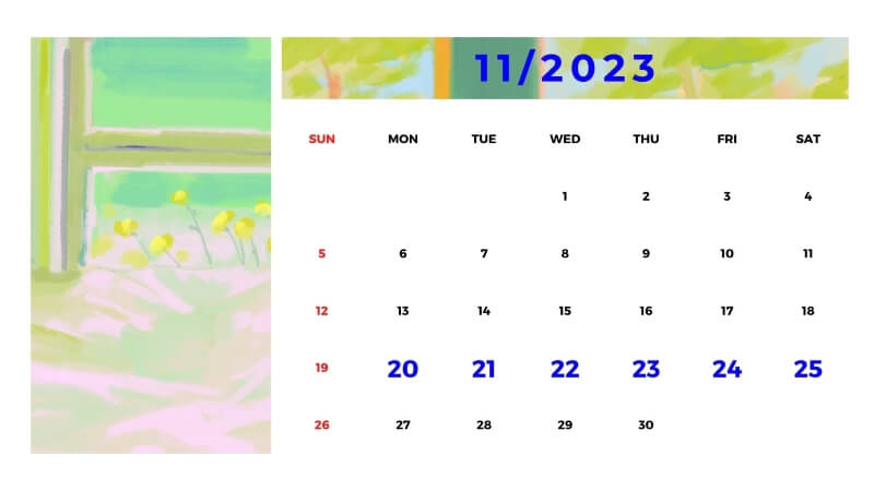 Lịch công tác HUBA từ ngày 20/11/2023 đến ngày 26/11/2023