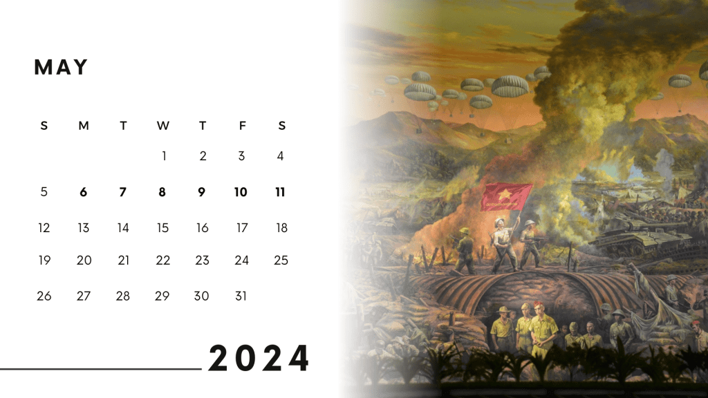 Lịch công tác HUBA từ ngày 06.5.2024 đến ngày 12.5.2024