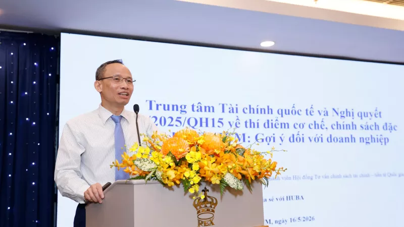 Trung tâm tài chính quốc tế TP.HCM: Chìa khóa cho doanh nghiệp 3 Tiến sĩ Cấn Văn Lực, Chuyên gia kinh tế trưởng BIDV, Thành viên Hội đồng Tư vấn chính sách tài chính, tiền tệ Quốc gia
