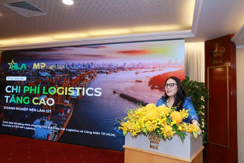 Chi phí logistics tăng cao: Doanh nghiệp cần làm gì để giữ lợi nhuận? 8 Bà Đặng Minh Phương, Chủ tịch Hiệp hội Logistics và cảng biển TPHCM