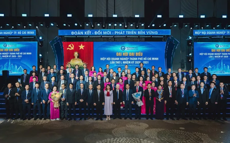 Ảnh 2: Ban chấp hành Liên đoàn Doanh nghiệp TP.HCM (HUBA) nhiệm kỳ 2026 – 2031.